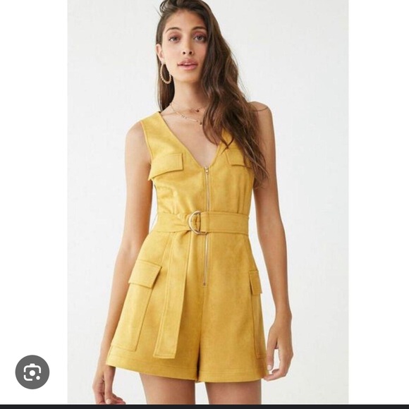Forever 21 faux suede romper - Picture 1 of 3